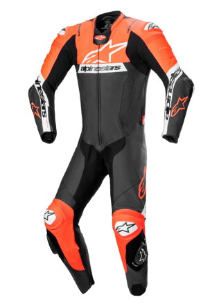 Jednodielna kombinéza ALPINESTARS Missile 2 Ward čierno červeno fluo biela