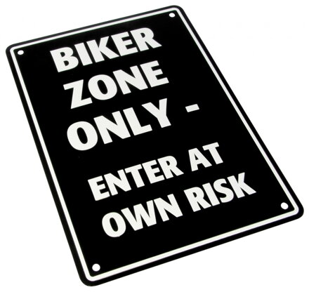 Tabuľka BIKER ZONE ONLY