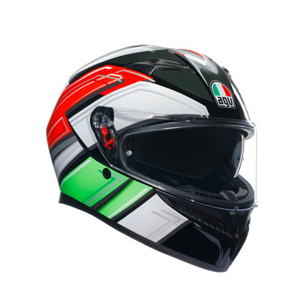 Prilba AGV K3 Wing Italy čierna lesklá