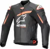 Kožená bunda ALPINESTARS GP Plus R V4 Airflow čierno bielo červená fluo  