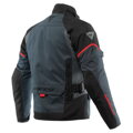 Textilná bunda DAINESE Tempest 3 D-Dry® sivo čierno lávovo červená