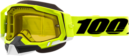 Okuliare 100 PERCENT Racecraft 2 Snowmobile Fluo Yellow snežné žlté sklíčko