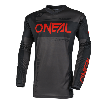 Dres ONEAL Element Racewear čierno sivo červený detský 