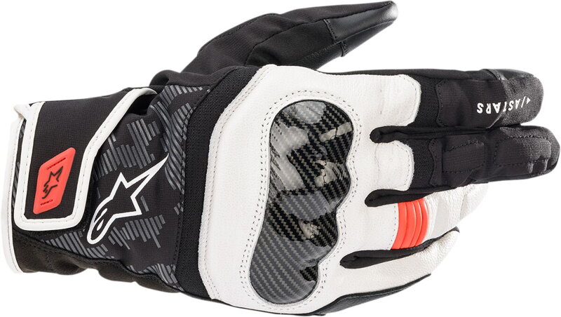 Rukavice ALPINESTARS SMX Z Drystar čierno bielo červené Rukavice ALPINESTARS SMX Z Drystar čierno bielo červené