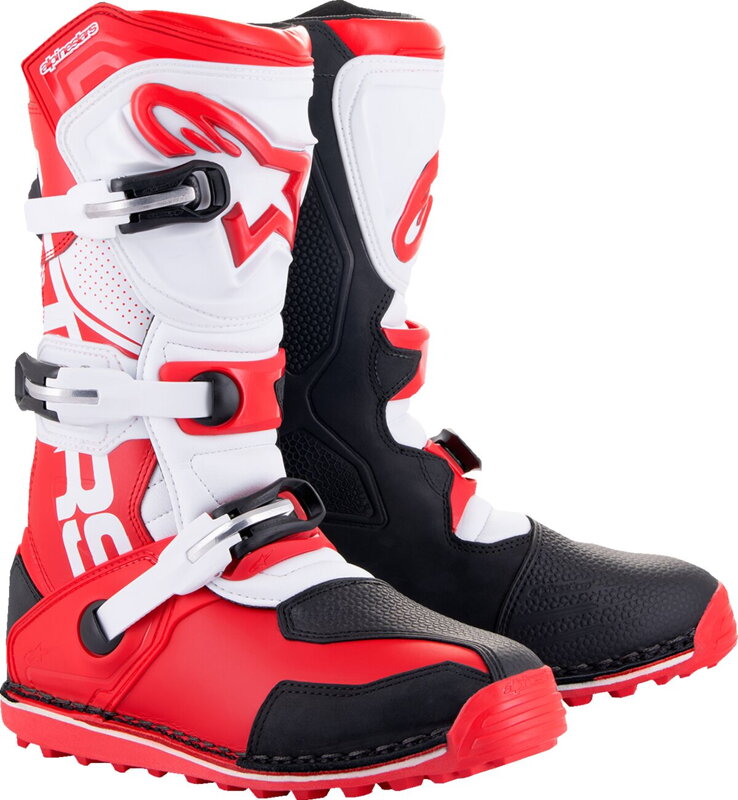 Čižmy ALPINESTARS Tech-T červeno čierno biele Čižmy ALPINESTARS Tech-T červeno čierno biele