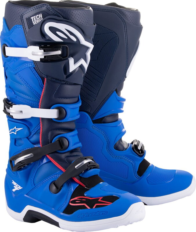 Čižmy ALPINESTARS Tech 7 modro červené Čižmy ALPINESTARS Tech 7 modro červené