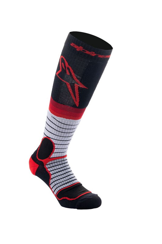 Ponožky ALPINESTARS MX Pro čierno sivo červené Ponožky ALPINESTARS MX Pro čierno sivo červené