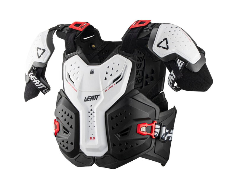 LEATT Chest Protector 6.5 Pro chránič hrude biely 