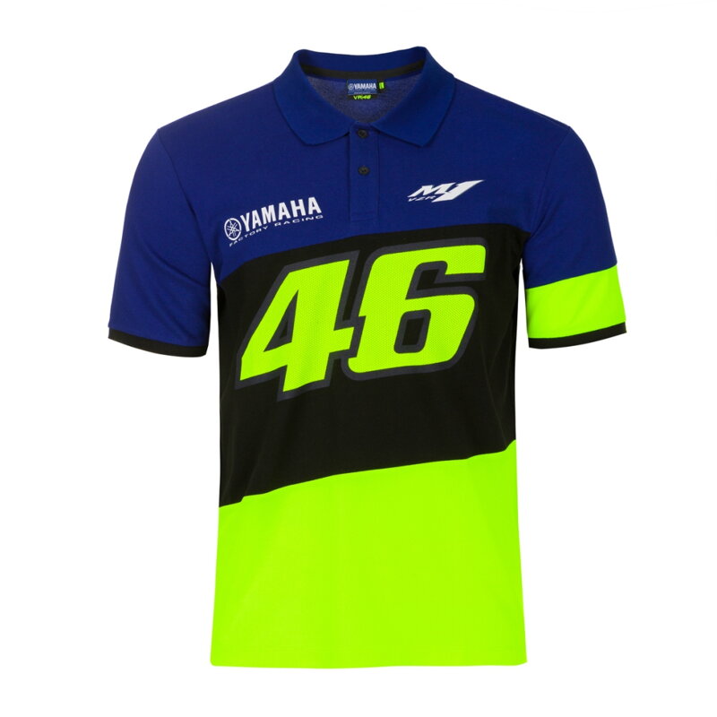 VR46 YAMAHA Dual pánske polo tričko VR46 YAMAHA Dual pánske polo tričko