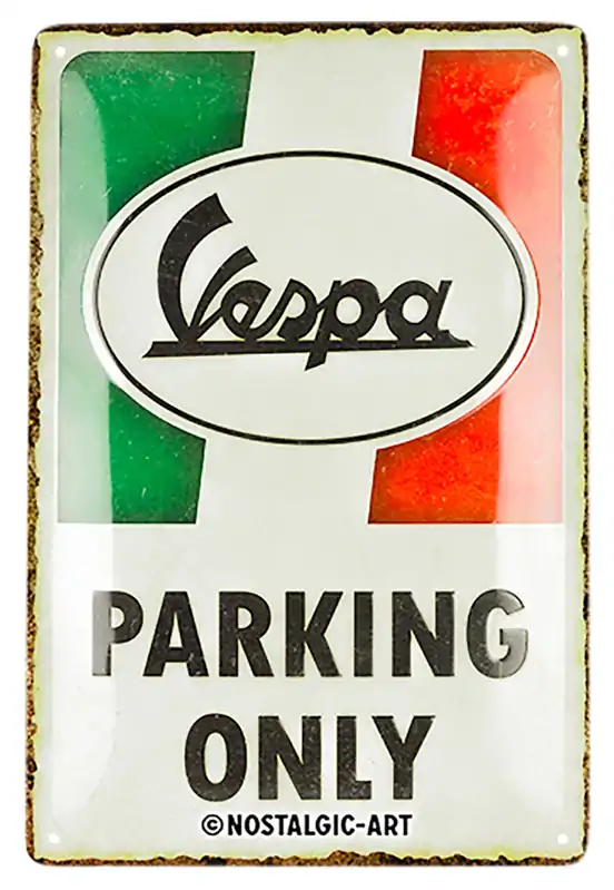 Parkovacia tabuľka Vespa Parking Only Parkovacia tabuľka Vespa Parking Only