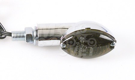 Mini-smerovky CAT EYE, pochrómované, dymové sklíčka, pár Mini-smerovky CAT EYE, pochrómované, dymové sklíčka, pár