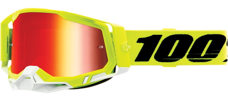 Okuliare 100 PERCENT Racecraft 2 Yellow červené zrkadlové sklíčko Okuliare 100 PERCENT Racecraft 2 Yellow červené zrkadlové sklíčko