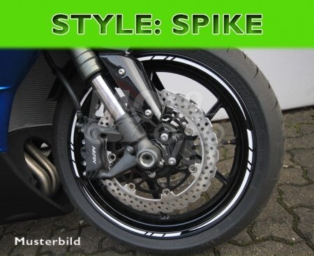 HS ˝SPIKE STYLE˝ kawasaki zelený pásik 7mm