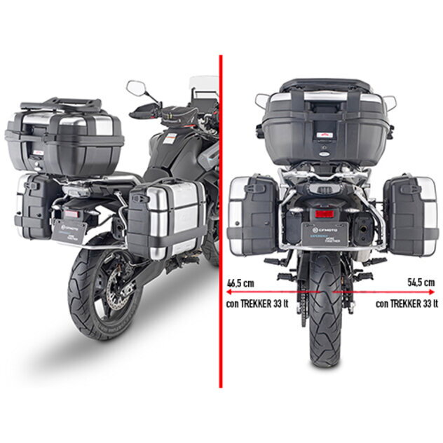 Držiak bočných kufrov GIVI pre CFMOTO 800 MT (22-23) PL9225 Držiak bočných kufrov GIVI pre CFMOTO 800 MT (22-23) PL9225