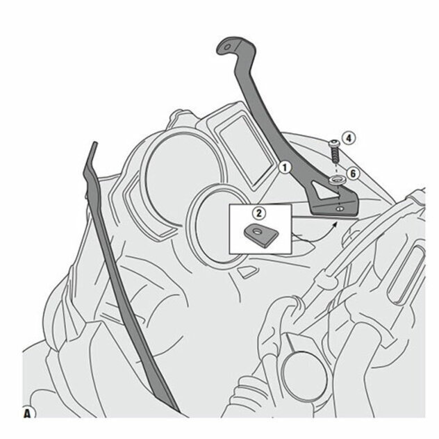 Montážna sada na plexi GIVI 5107DT pre BMW F 700 GS (13-17) D5107KIT