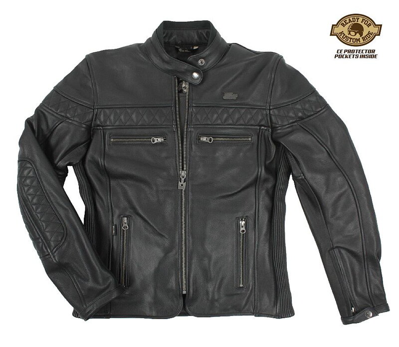 Dámská bunda na moto Rusty Pistons piano black Dámská bunda na moto Rusty Pistons piano black