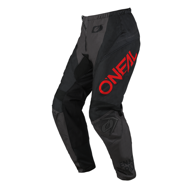 Nohavice ONEAL Element Racewear čierno sivo červené detské Nohavice ONEAL Element Racewear čierno sivo červené detské