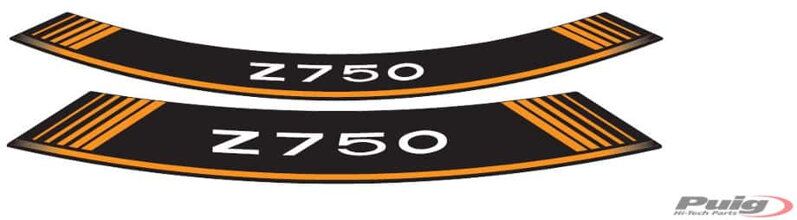 PUIG pásiky na kolesá KAWASAKI Z 750 oranžové PUIG pásiky na kolesá KAWASAKI Z 750 oranžové