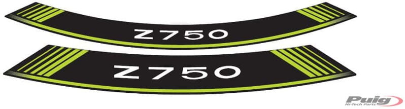 PUIG pásiky na kolesá KAWASAKI Z 750 zelené PUIG pásiky na kolesá KAWASAKI Z 750 zelené