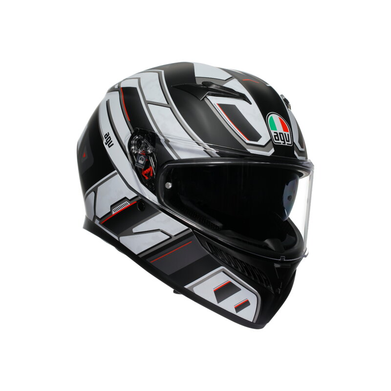 Prilba AGV K3 Rivia čierno biela matná Prilba AGV K3 Rivia čierno biela matná
